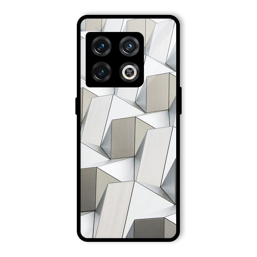 White Abstract Art Glass Back Case for OnePlus 10 Pro 5G