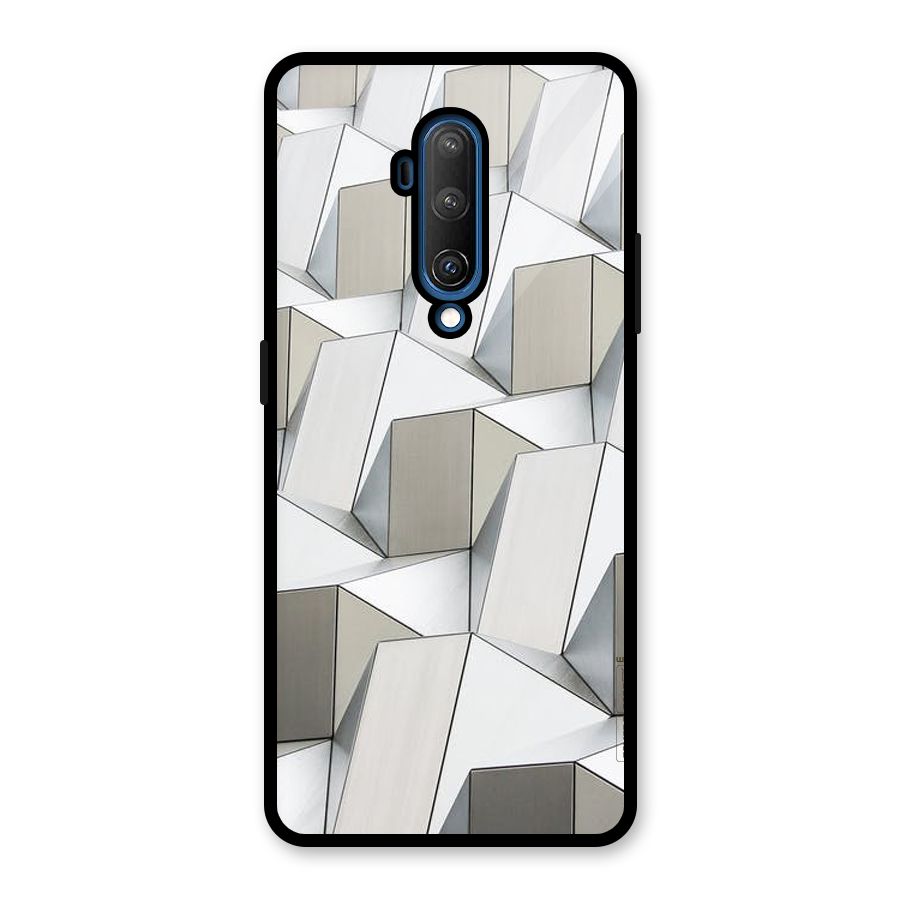 White Abstract Art Glass Back Case for OnePlus 7T Pro