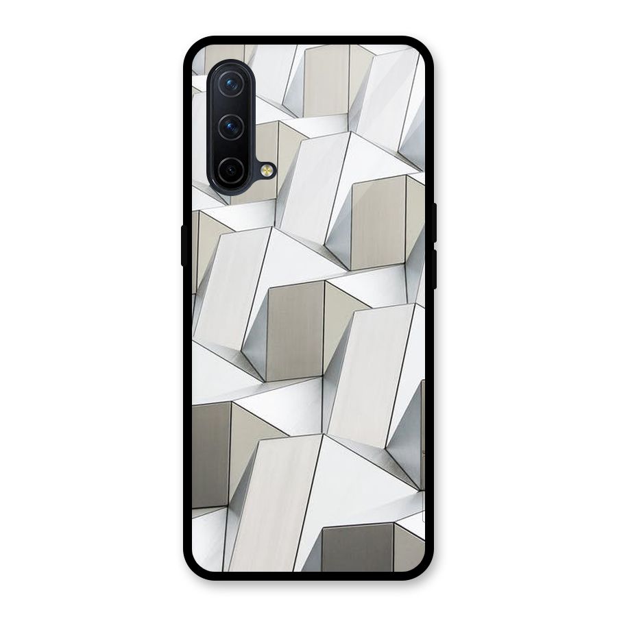 White Abstract Art Glass Back Case for OnePlus Nord CE 5G