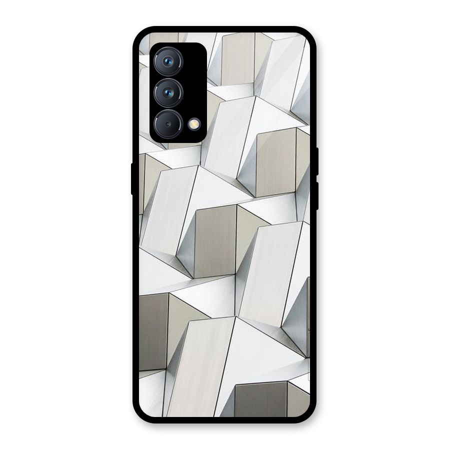 White Abstract Art Glass Back Case for Realme GT Master Edition
