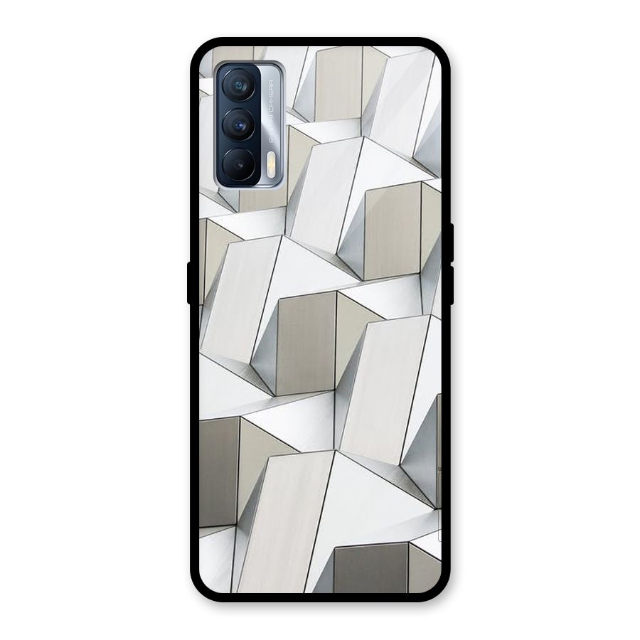 White Abstract Art Glass Back Case for Realme X7