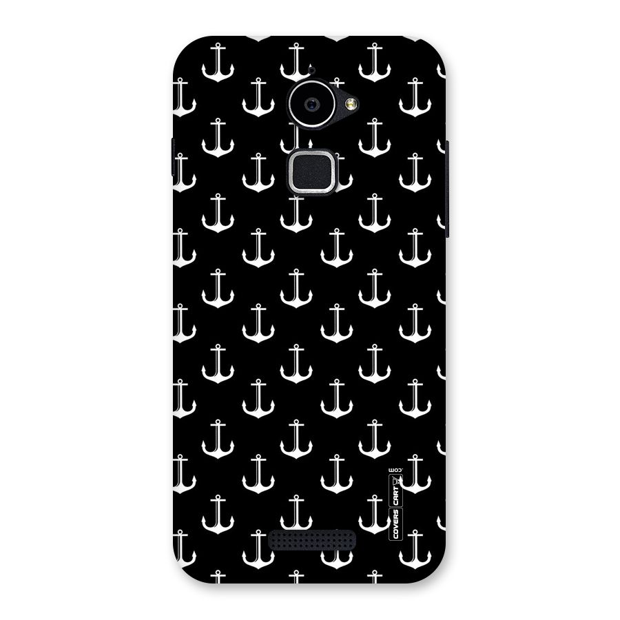 White And Black Anchor Pattern Back Case for Coolpad Note 3 Lite