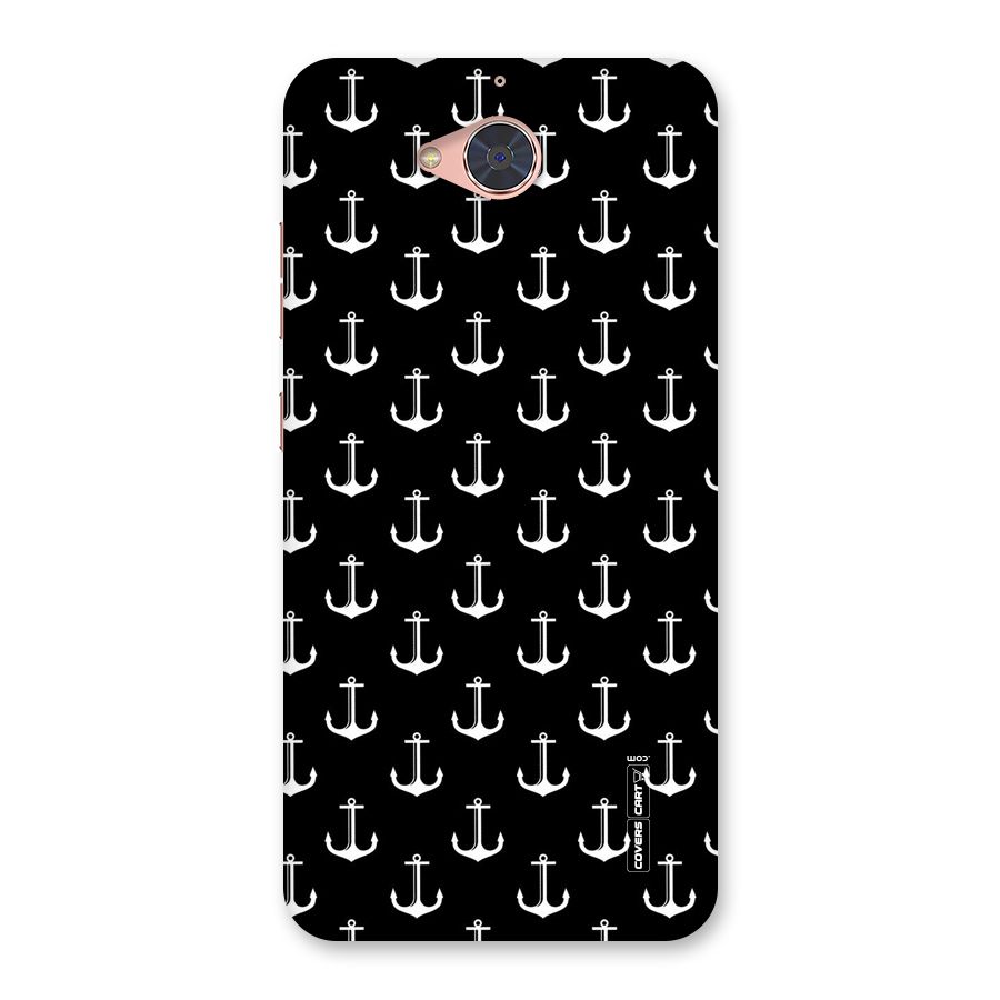 White And Black Anchor Pattern Back Case for Gionee S6 Pro