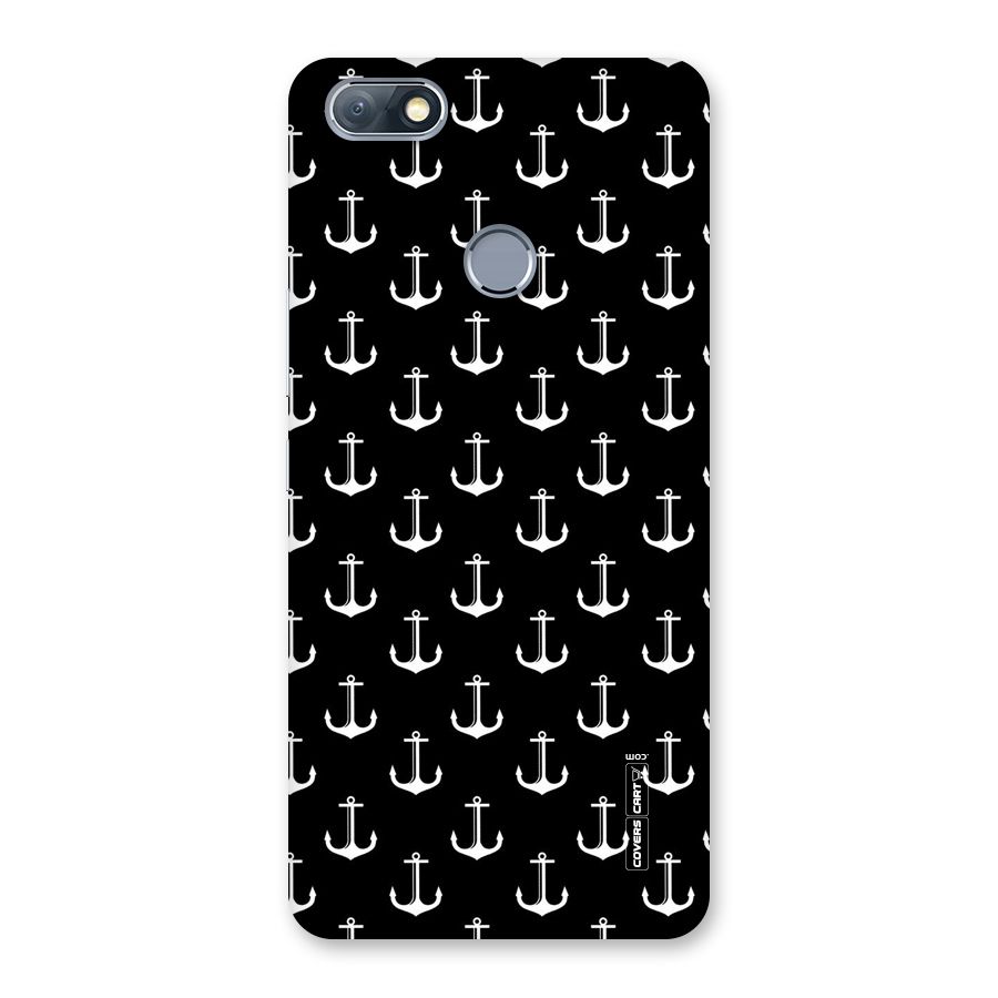 White And Black Anchor Pattern Back Case for Infinix Note 5