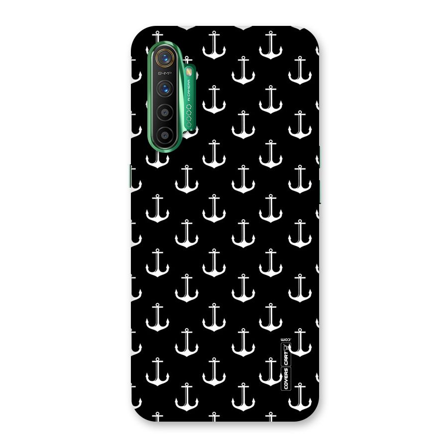 White And Black Anchor Pattern Back Case for Realme X2