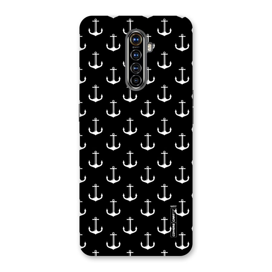 White And Black Anchor Pattern Back Case for Realme X2 Pro