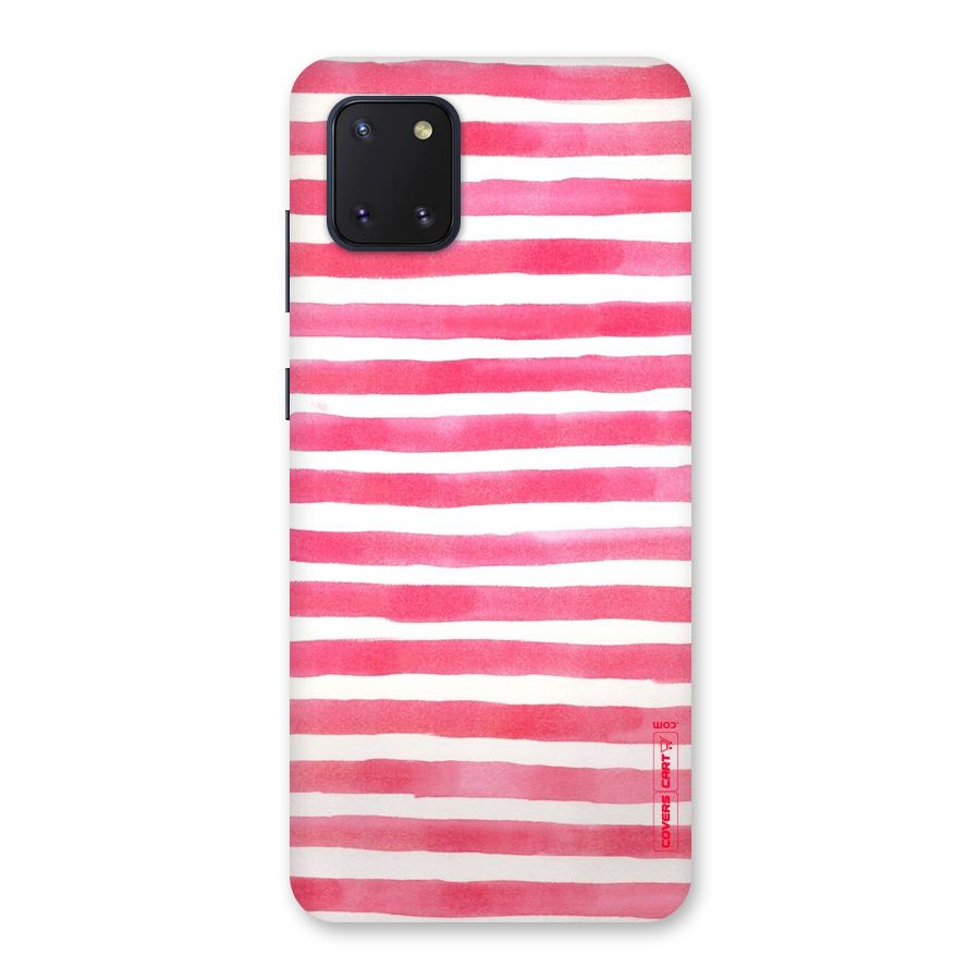 White And Pink Stripes Back Case for Galaxy Note 10 Lite