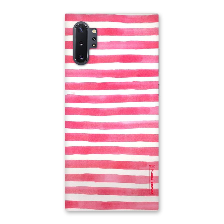 White And Pink Stripes Back Case for Galaxy Note 10 Plus