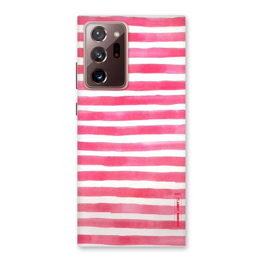 White And Pink Stripes Back Case for Galaxy Note 20 Ultra
