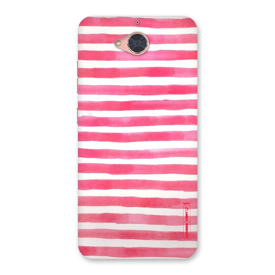 White And Pink Stripes Back Case for Gionee S6 Pro