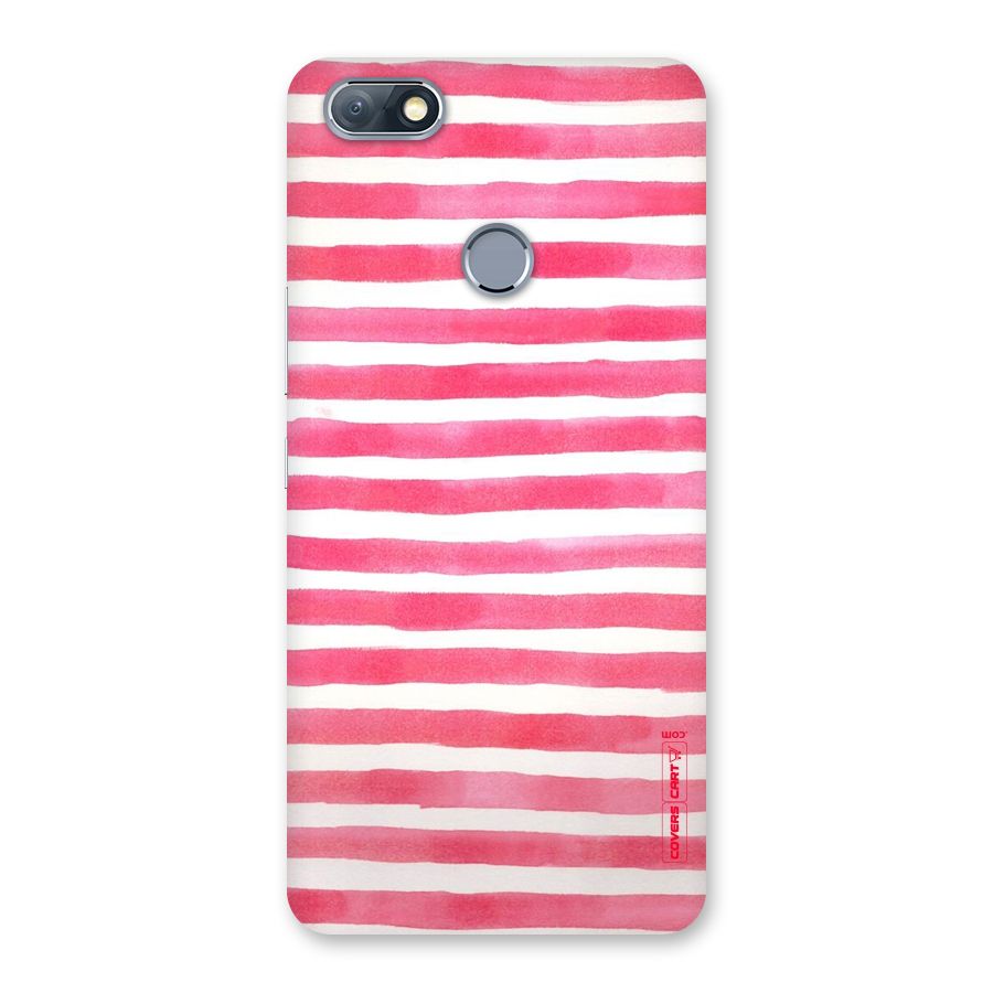 White And Pink Stripes Back Case for Infinix Note 5