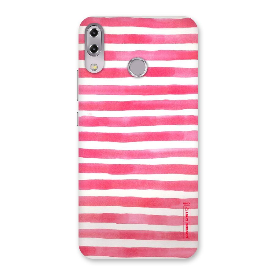 White And Pink Stripes Back Case for Zenfone 5Z