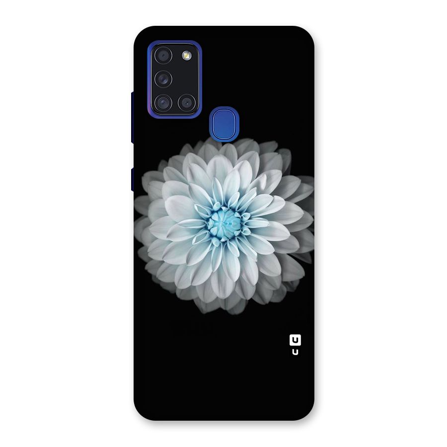 White Bloom Back Case for Galaxy A21s