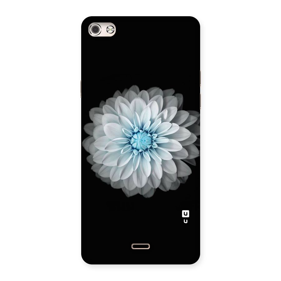 White Bloom Back Case for Micromax Canvas Silver 5