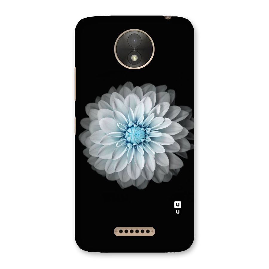 White Bloom Back Case for Moto C Plus