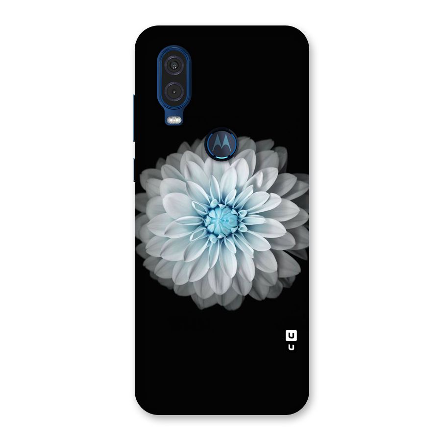 White Bloom Back Case for Motorola One Vision