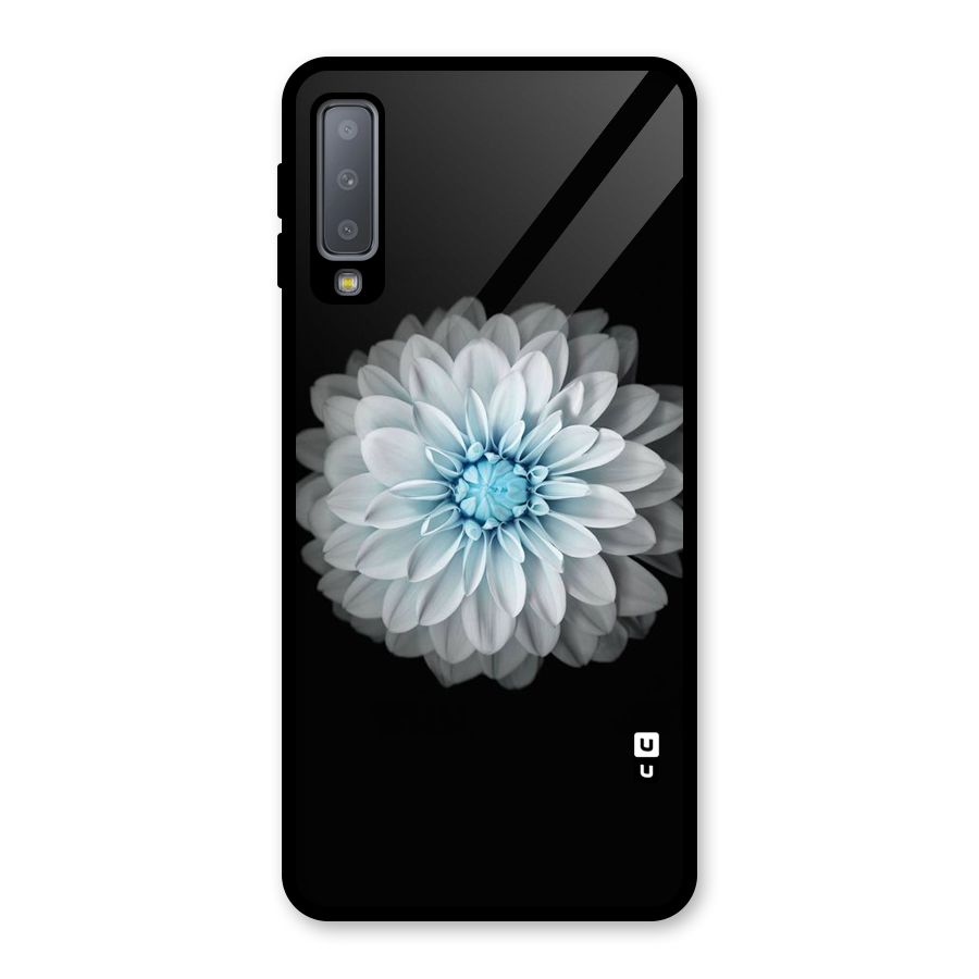 White Bloom Glass Back Case for Galaxy A7 (2018)