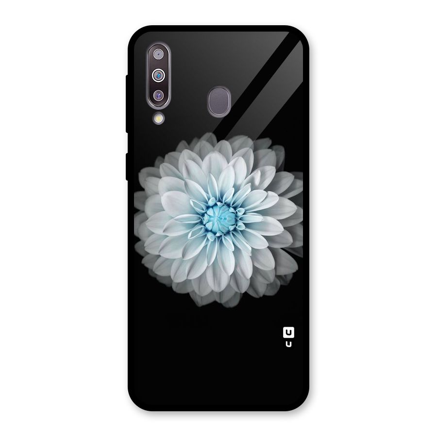 White Bloom Glass Back Case for Galaxy M30