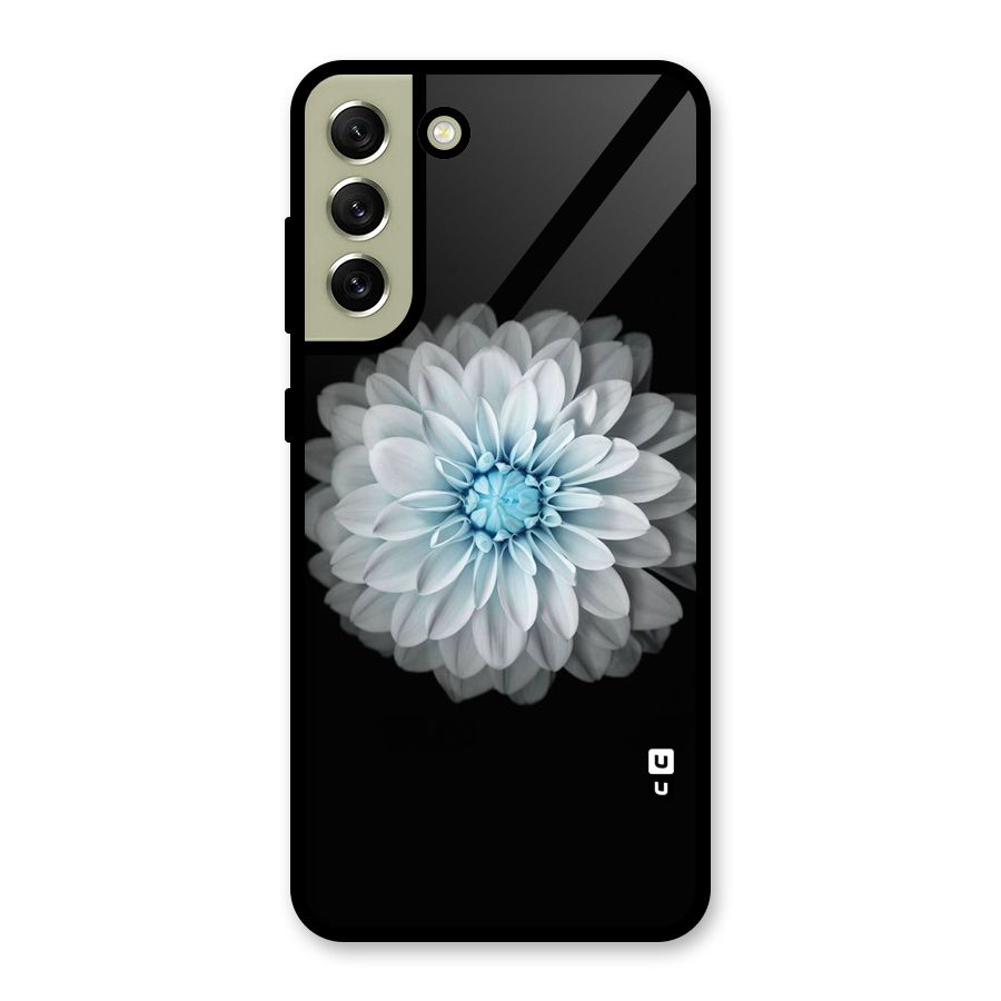 White Bloom Glass Back Case for Galaxy S21 FE 5G