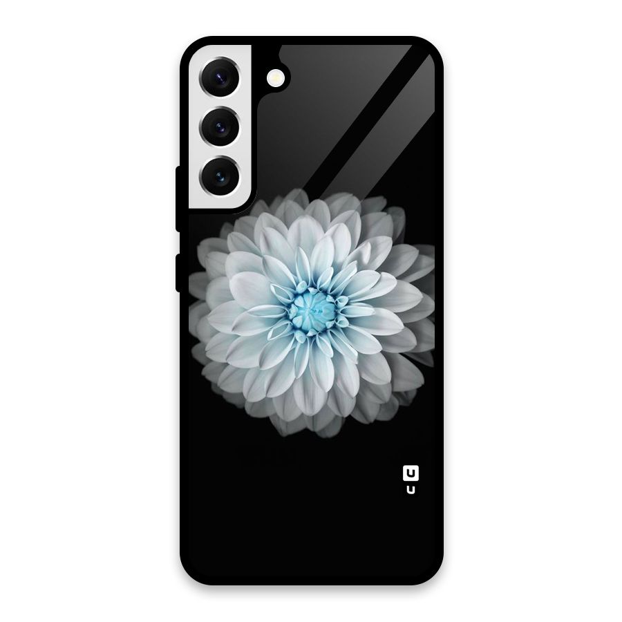 White Bloom Glass Back Case for Galaxy S22 Plus 5G