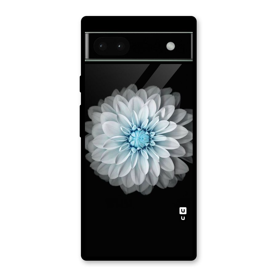 White Bloom Glass Back Case for Google Pixel 6a