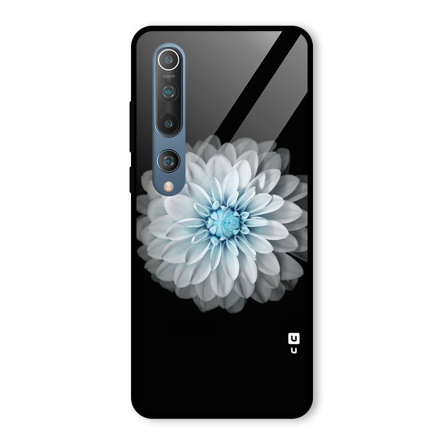 White Bloom Glass Back Case for Mi 10