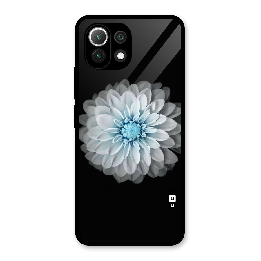White Bloom Glass Back Case for Mi 11 Lite