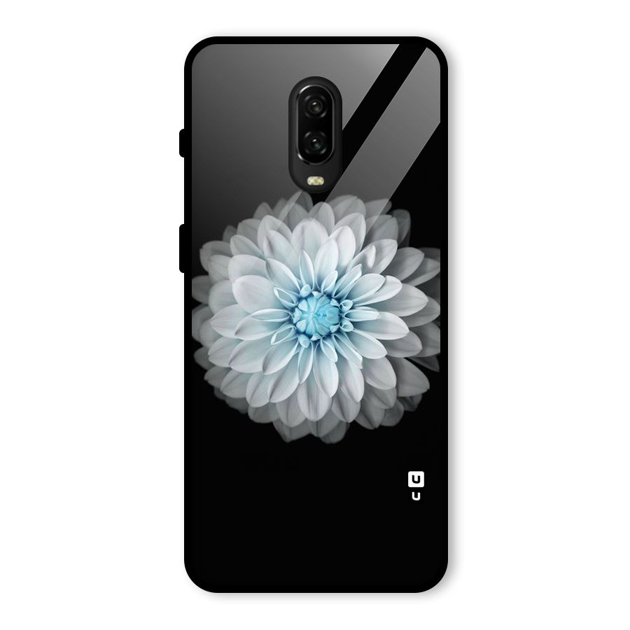 White Bloom Glass Back Case for OnePlus 6T