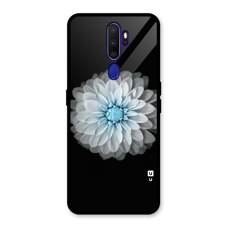 White Bloom Glass Back Case for Oppo A9 (2020)
