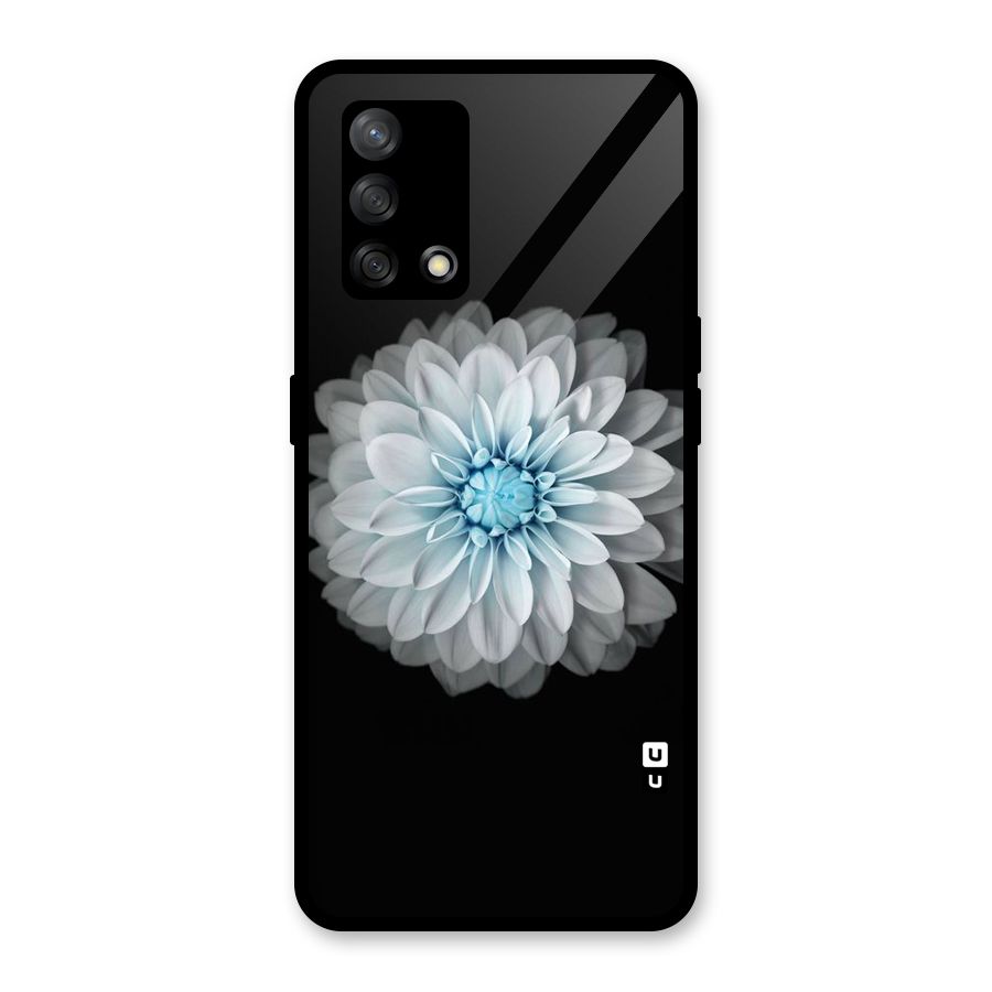 White Bloom Glass Back Case for Oppo F19