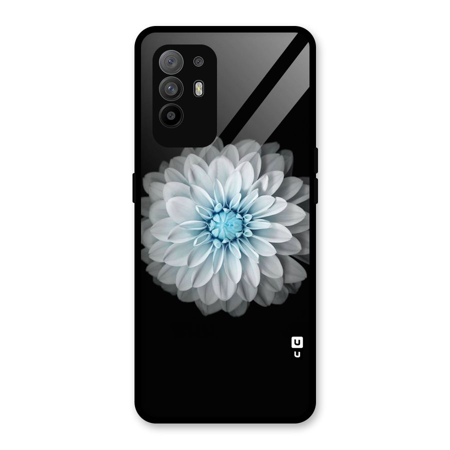 White Bloom Glass Back Case for Oppo F19 Pro Plus 5G