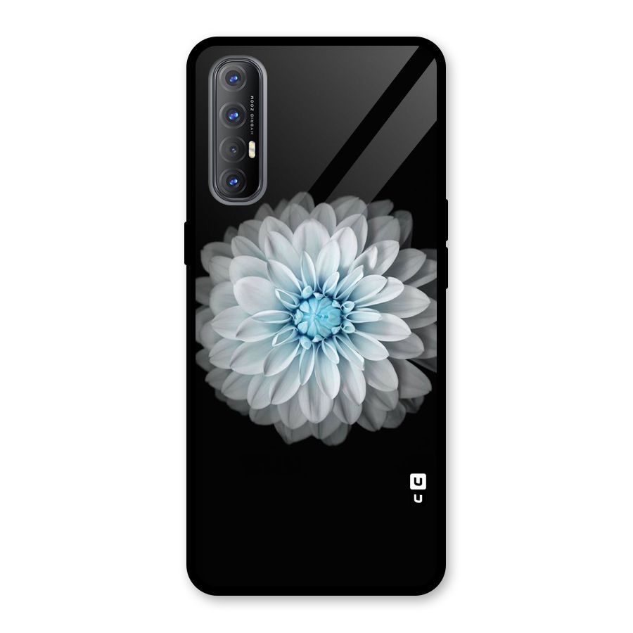 White Bloom Glass Back Case for Oppo Reno3 Pro