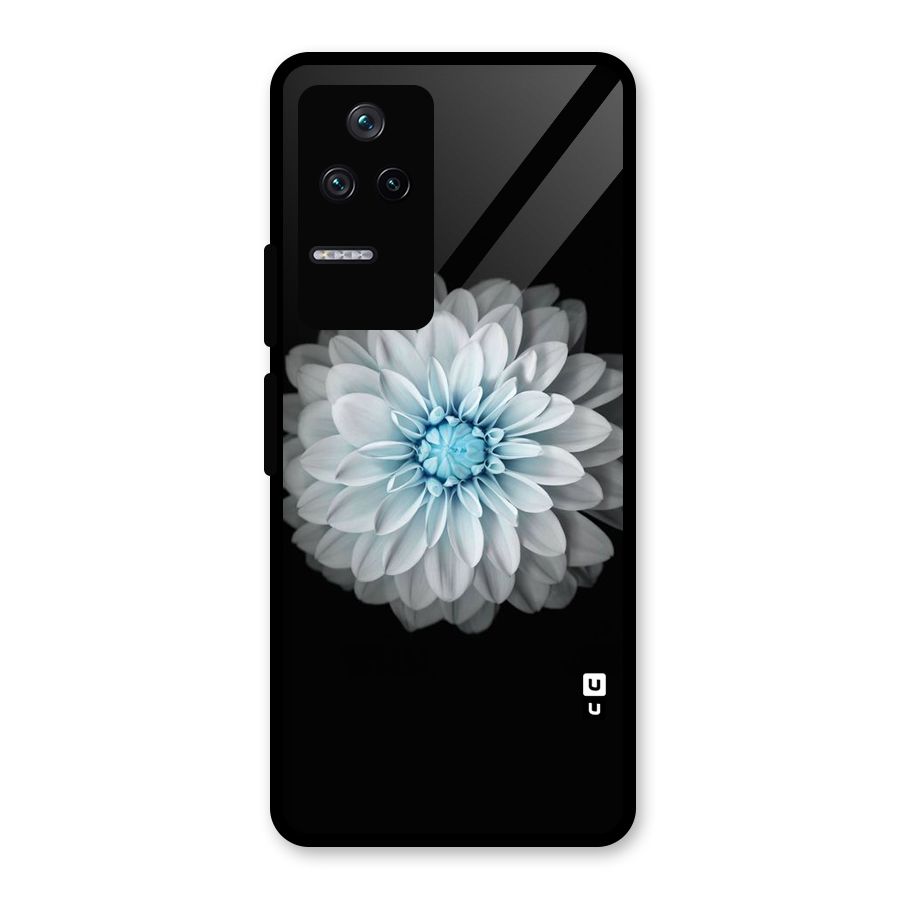 White Bloom Glass Back Case for Poco F4 5G
