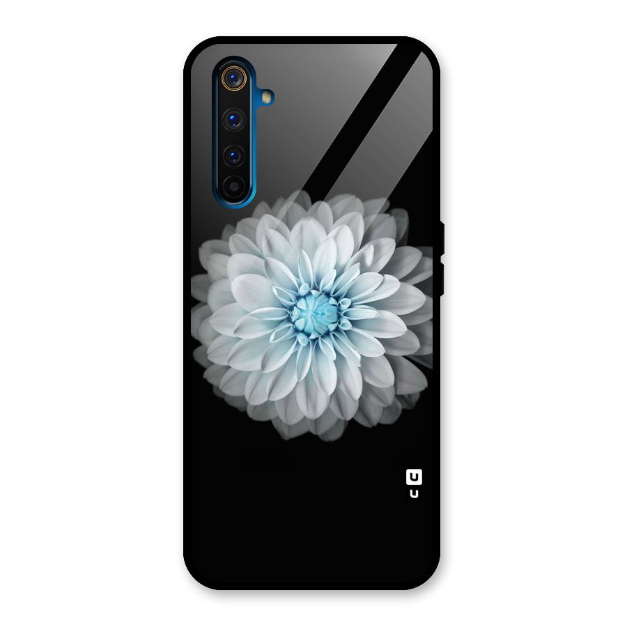 White Bloom Glass Back Case for Realme 6 Pro