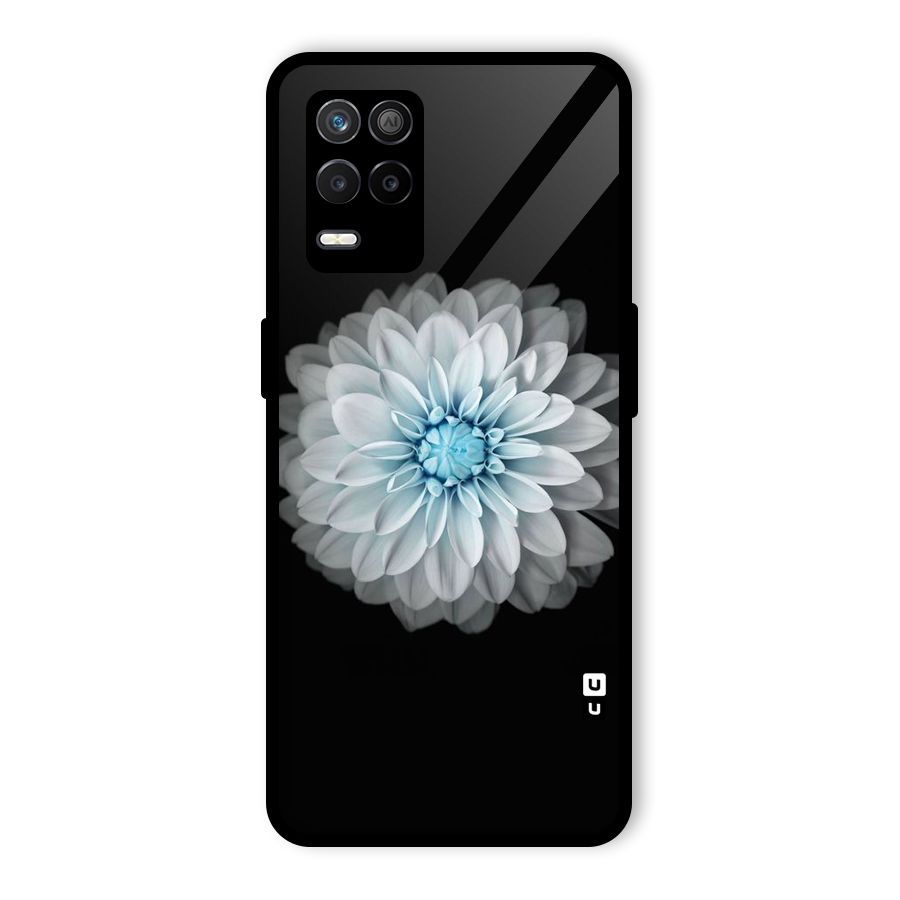 White Bloom Glass Back Case for Realme 8 5G