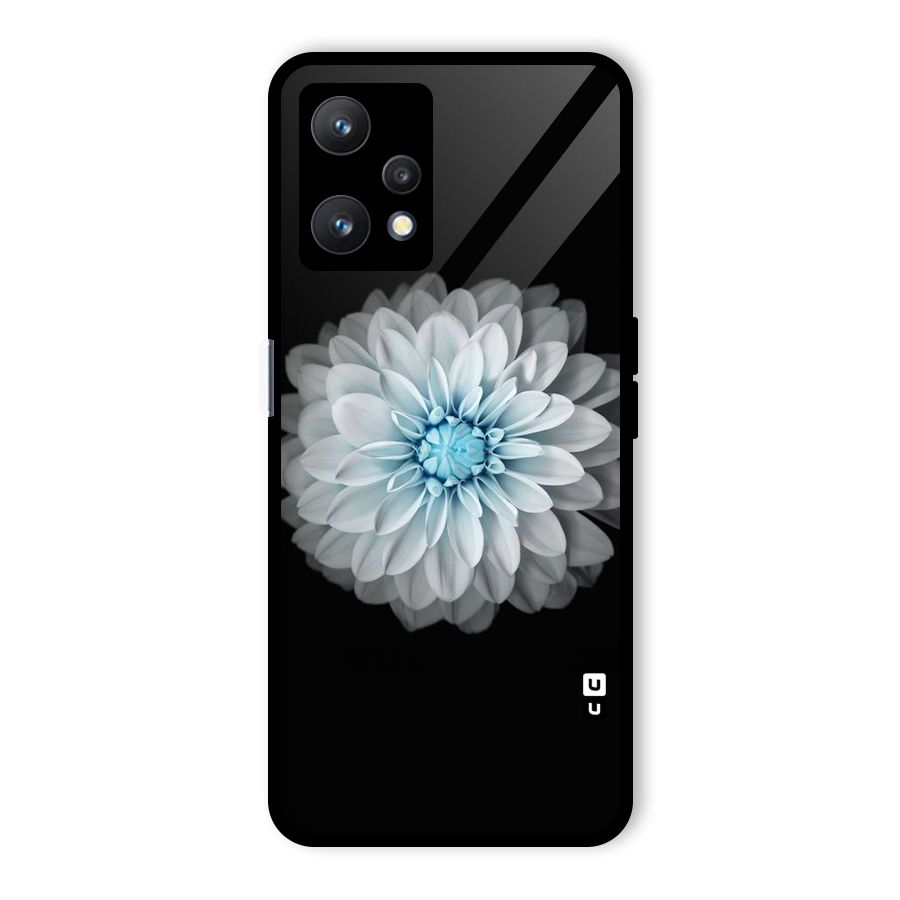 White Bloom Glass Back Case for Realme 9 Pro 5G