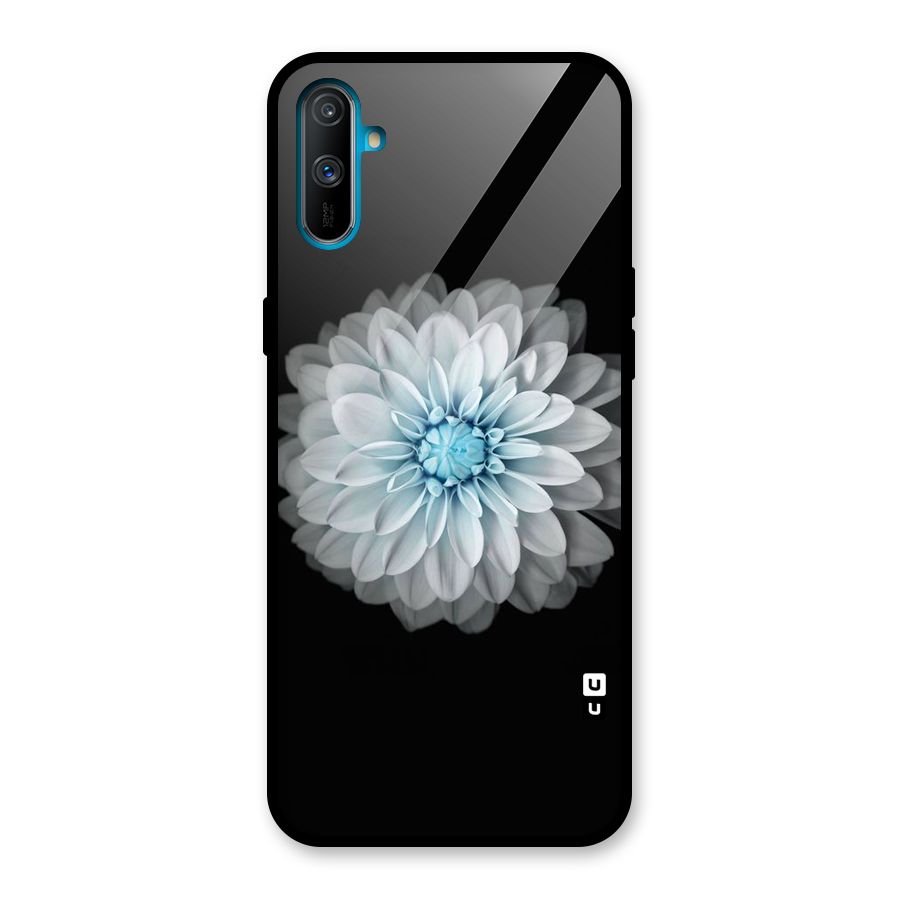 White Bloom Glass Back Case for Realme C3
