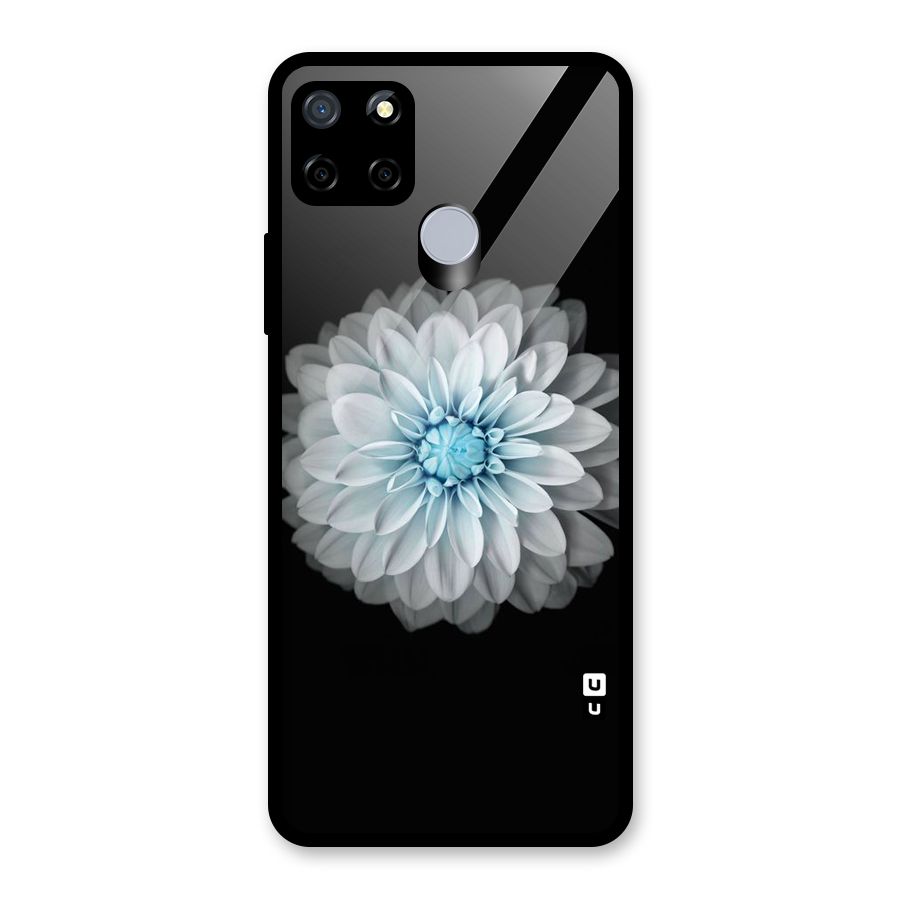 White Bloom Glass Back Case for Realme Narzo 20
