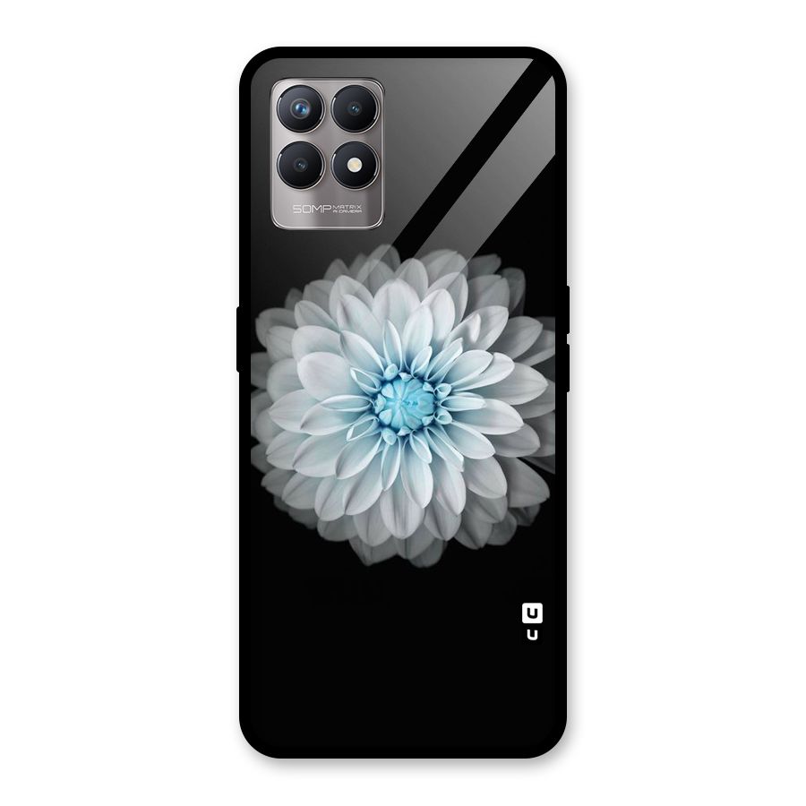 White Bloom Glass Back Case for Realme Narzo 50