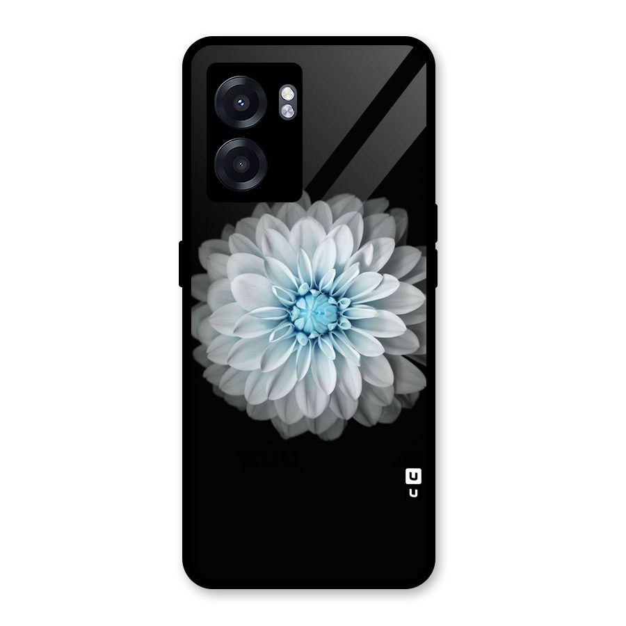 White Bloom Glass Back Case for Realme Narzo 50 5G