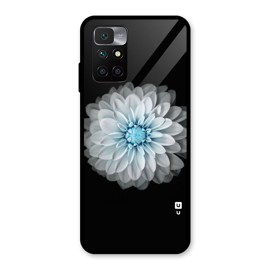 White Bloom Glass Back Case for Redmi 10 Prime