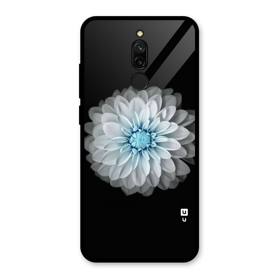 White Bloom Glass Back Case for Redmi 8