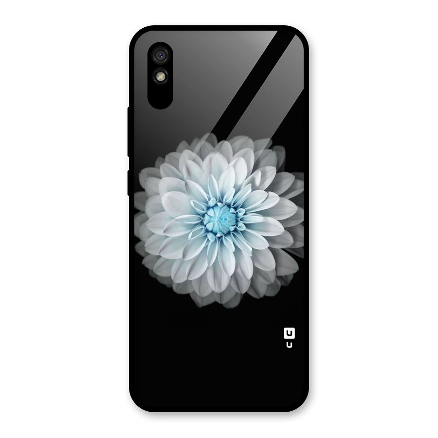 White Bloom Glass Back Case for Redmi 9i