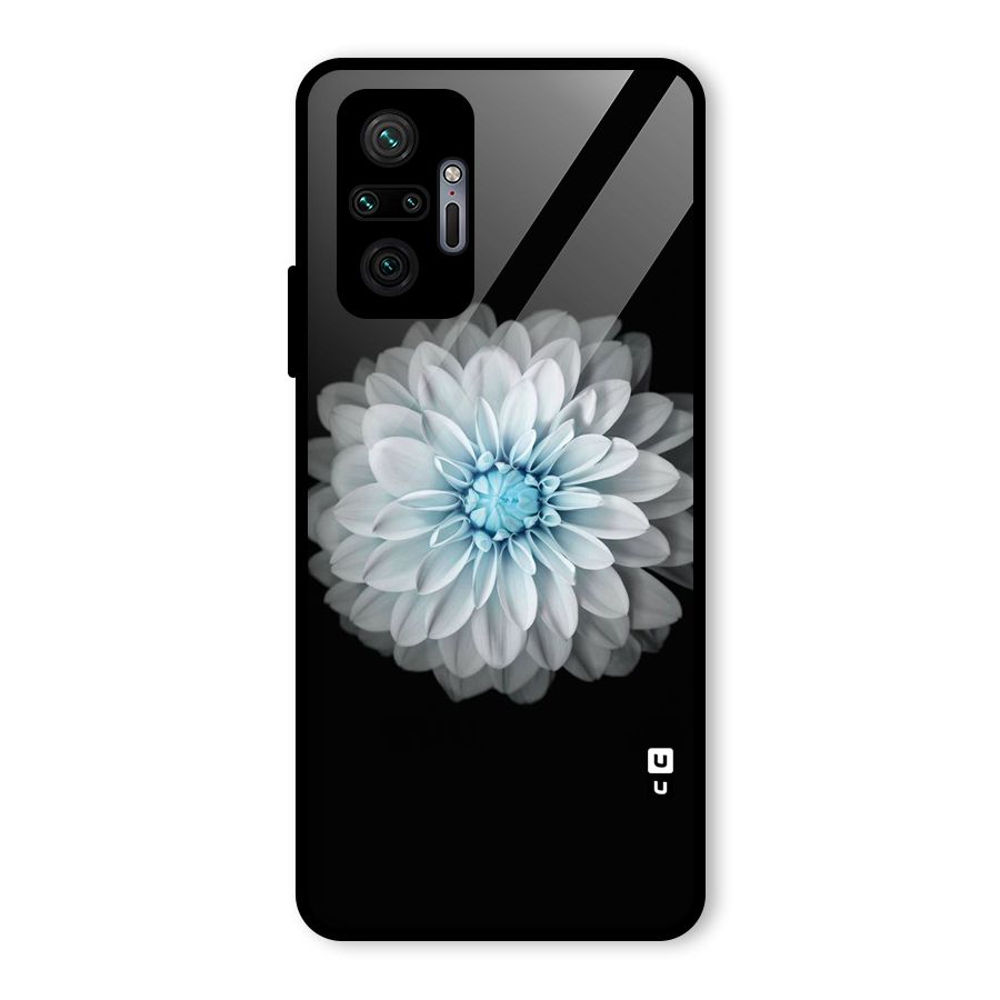 White Bloom Glass Back Case for Redmi Note 10 Pro