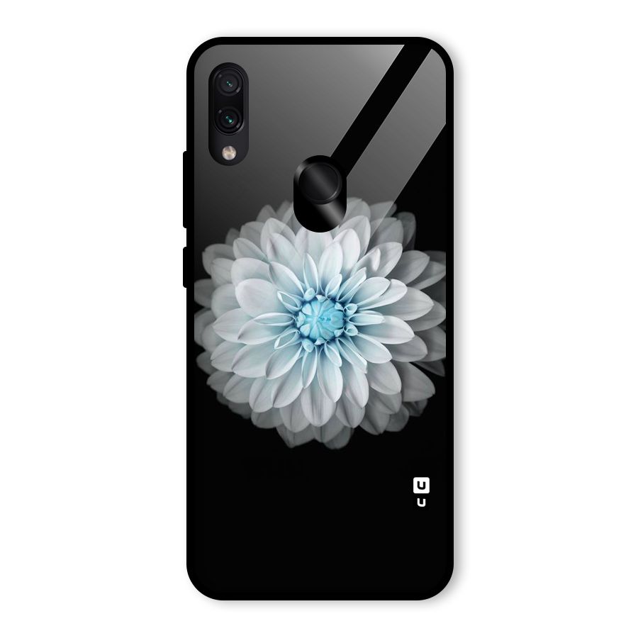 White Bloom Glass Back Case for Redmi Note 7 Pro