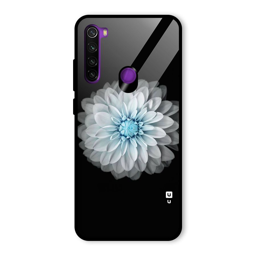 White Bloom Glass Back Case for Redmi Note 8