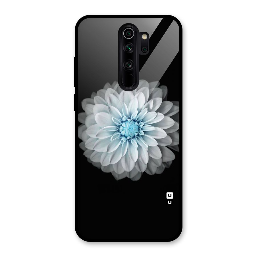 White Bloom Glass Back Case for Redmi Note 8 Pro