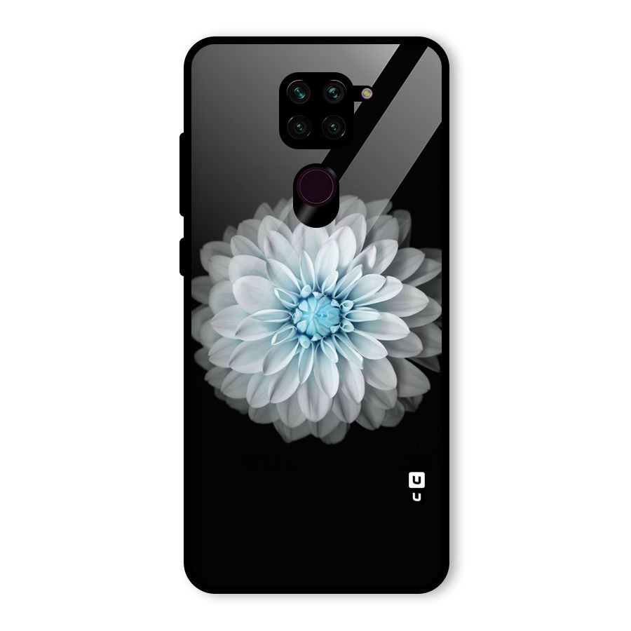White Bloom Glass Back Case for Redmi Note 9