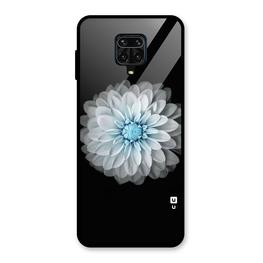 White Bloom Glass Back Case for Redmi Note 9 Pro