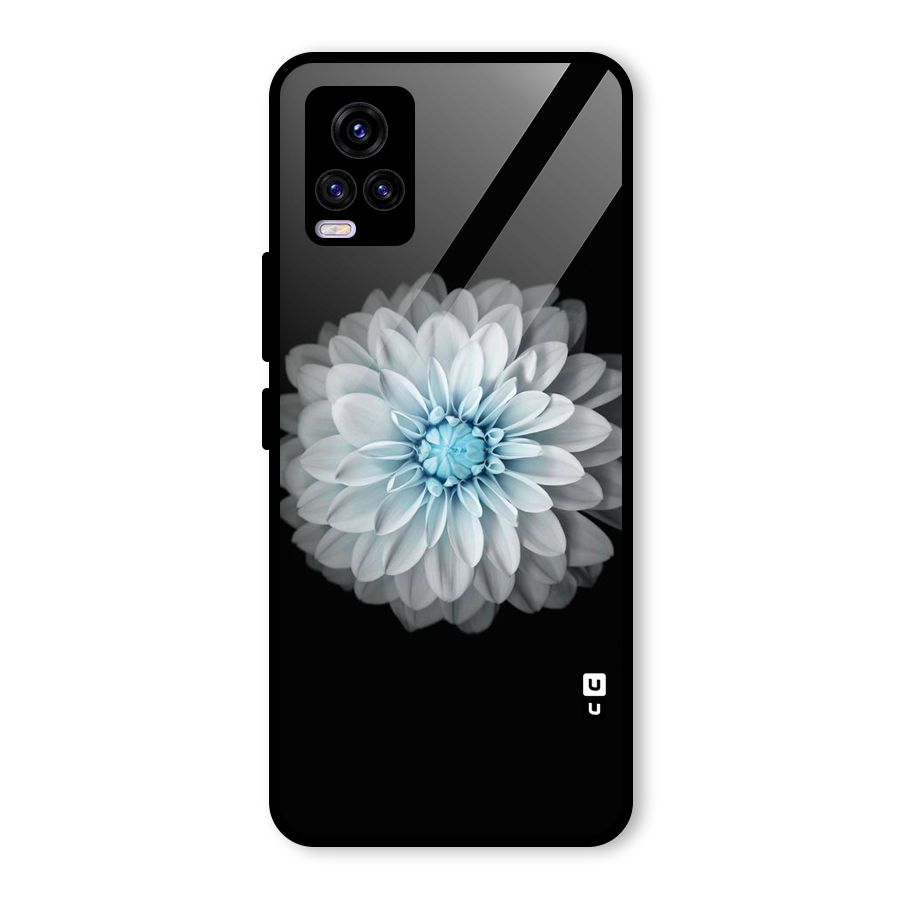 White Bloom Glass Back Case for Vivo V20